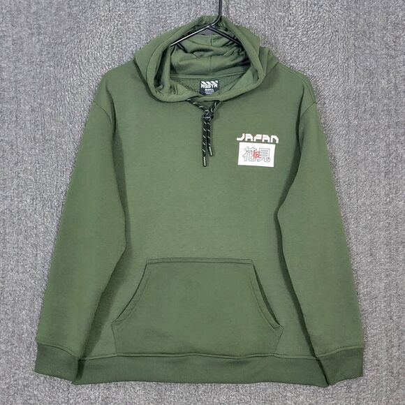 RGSTR Hoodie Mens Small Olive Green Japan Culture Asian Graphics - Picture 1 of 13